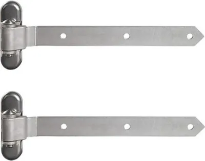 Zdjęcie produktu dla Zawias Locinox 350 mm do bram i furtek z regulacją 3D, ocynkowany, czarny (nośność do 350 kg) (2 szt.) (3DW-350-HDG)