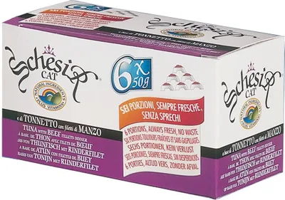 Produktbild von SCHESIR in jelly Tuna with beef Box - nassfutter für Katzen - 6 x 50 g