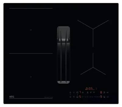 Image de Table de cuisson aspirante induction 60cm 4 feux 7350w noir - Aeg - TT64CB00CB -