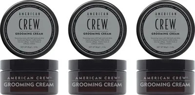Produktbild von American Crew Grooming Cream Haarstylingcreme 3x85 g mit starkem Halt und Glanz