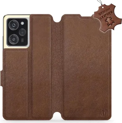 Produktbild von Echtleder Handyhülle für Xiaomi POCO X5 Pro, Mobiwear Leather, Braun