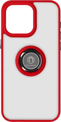 Produktbild von Avizar, Schutzhülle mit Ring-Halterung für Apple iPhone 15 Pro Max, Rot