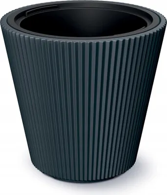Produktbild von Prosperplast Blumentopf, Esche, Graphit, 24 cm x 24 x 23 cm