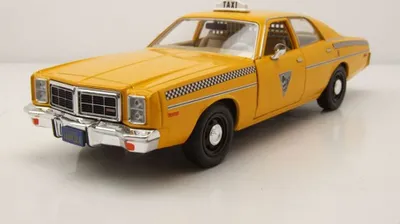Produktbild von Greenlight Collectibles 84161 Dodge Monaco City Cab Taxi 1978 gelb Rocky 3 1:24