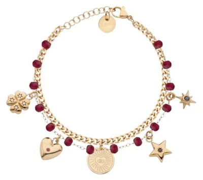 Immagine prodotto di Bracciale placcato oro con ciondoli Icones LJ3178