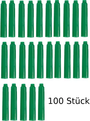 Produktbild von 100 Füllerpatronen / Tintenpatronen / Farbe: grün