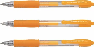 Produktbild von Pilot G2-07 Gelschreiber Neonapricot - 3er-Set