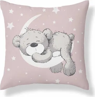 Produktbild von Kissenbezug, Kissenbezug aus Baumwolle, für Kinder 40x40 psba38b Teddybär