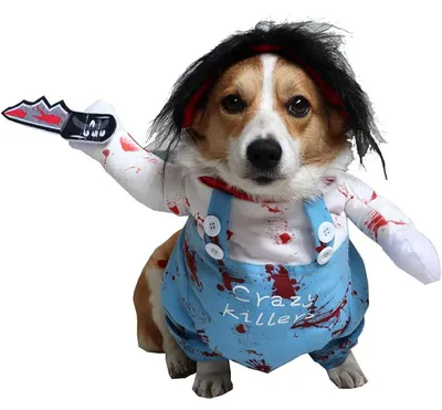 Obrázek produktu pro Kostýmy na Halloween pro psy a kočky, originální kostýmy na Halloween a Vánoce pro malé, střední a velké psy a kočky, kostýmy pro štěňata, strašidelné oblečení