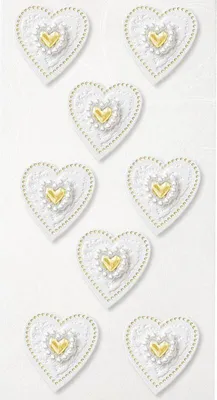 Produktbild von CREApop Sticker Herzen gold