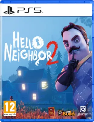 The cover art for the video game Hello Neighbor 2 on PS5.