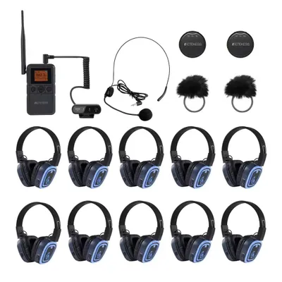 Immagine prodotto di Retekess TA003P-TA004S: Cuffie wireless silenziose, 6 canali, batteria sostituibile, Bluetooth, equalizzazione dei bassi, ideali per fitness, yoga, meditazione e terapia del suono
