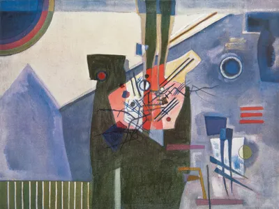 Produktbild von Wassily Kandinsky Kunstdruck Bild - Rosa Im Grau, 1926 (60 x 80 cm)