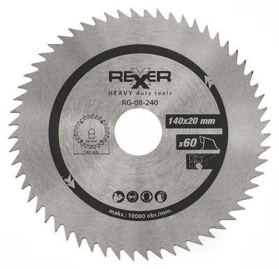Produktbild von REXXER Kreissägeblatt Holz 140x20 mm 60 Zähne