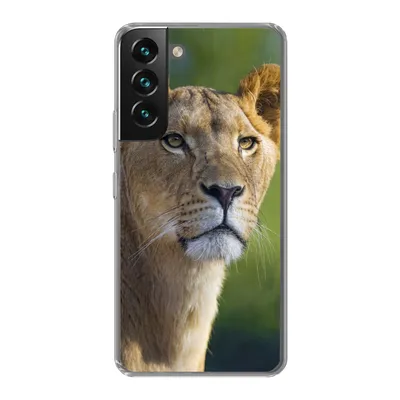 Produktbild von MuchoWow® Handyhülle Schutzhülle Hülle für Samsung Galaxy S22 Porträt - Löwe - Wild Silikon Softcase Handy Hülle - Mobiltelefonhülle