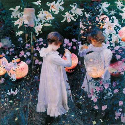 Produktbild von John Singer Sargent Kunstdruck Bild - Nelke, Lilie, Lilie, Rose, 1885-86 (100 x 100 cm)
