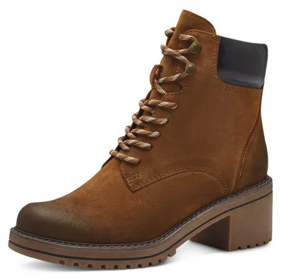 Produktbild von MARCO TOZZI Damen Stiefeletten zum Schnüren mit Blockabsatz mit Reißverschluss,
