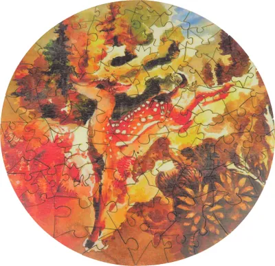 Zdjęcie produktu dla Drewniana układanka Wild Puzzle - Przyjaciel lasu - 90 elementów