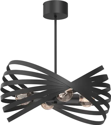 Zdjęcie produktu dla Lampa wisząca ozdobna czarna Sparkle 4xE27 15W Luminex