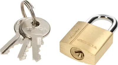 Immagine prodotto di KOTARBAU® Lucchetto in ottone 20 mm Lucchetto universale con grillo esteso Lucchetto Serratura a grillo Protezione antieffrazione Serratura solida temprata