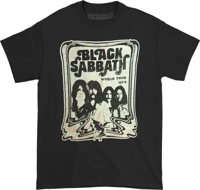 Immagine prodotto di Black Sabbath - Maglietta "World Tour 1978" per uomo/donna Unisex RO757 (L) (Nero)