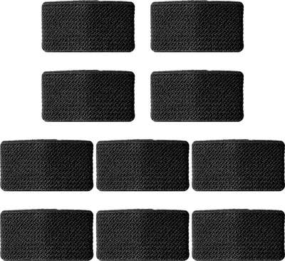 Produktbild von Elastische Riemhalter - Set von 10 - Nylon Riemenschlaufen für Rucksäcke und Gurte - Schwarz