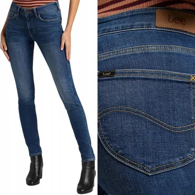 Produktbild von Lee Scarlett Mid Martha Damen Skinny Jeans Dark Denim W26 L31