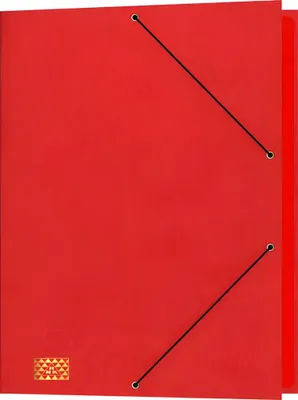 Produktbild von RNK Gummizugmappe 35x25cm rot 9 Fächer Sichtstanz.u.Registerschn.