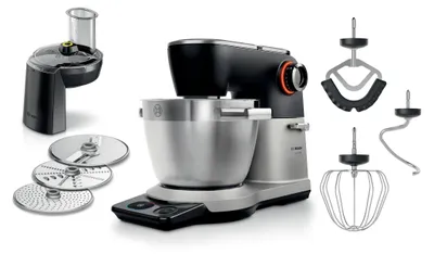 Produktbild von Bosch Serie 8 MUMS8ZS13, 6 l, Schwarz, Silber, Drehregler, Berührung, 1,2 m, 1,7 kg, Edelstahl
