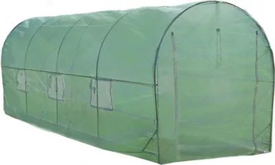 Produktbild von Polytunnel mit Folie Gewächshaus Treibhaus Tomatenhaus Pflanzenhaus Folientunnel 25mm 6m x 3m