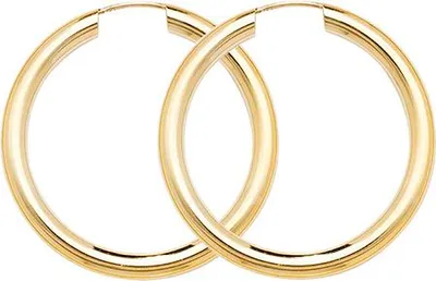 Produktbild von 9 Karat (375) Gold Damen - Creolen / Ohrringe - 25mm; TRS15709MM25