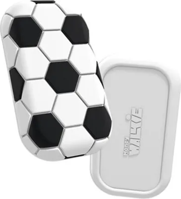 Image de MONEY WALKIE, porte-monnaie sans contact modèle Football compact, blanc / noir