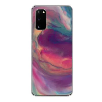 Produktbild von MuchoWow® Handyhülle Schutzhülle Hülle für Samsung Galaxy S20 Flüssig - Rosa - Türkis - Abstrakt Silikon Softcase Handy Hülle - Bild