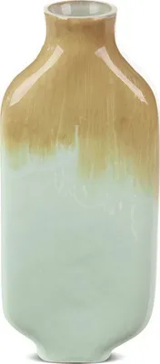 Zdjęcie produktu dla Wazon szklany beżowy BALI 14x7x33 cm Eurofirany