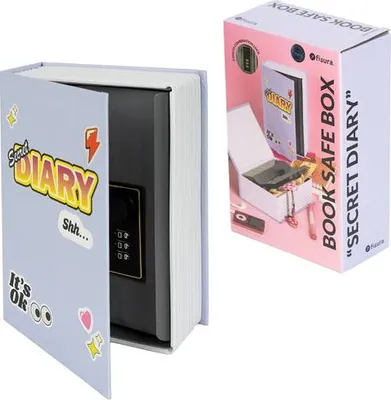 Obrázek produktu pro Trezor ve tvaru knihy s nápisem „Tajný deník“.