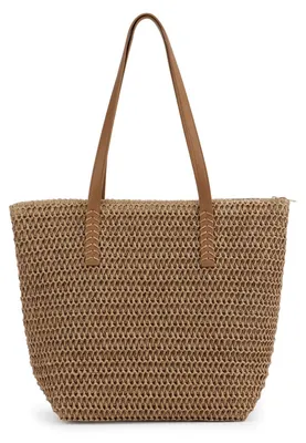 Produktbild von Solidchoice – Damen-Strohtasche, große Strandtasche für den Sommer