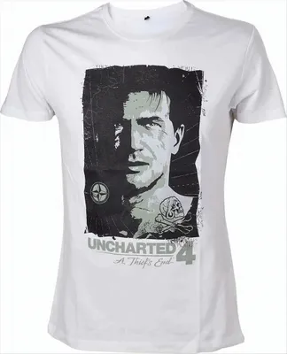 Produktbild von Uncharted 4 T-Shirt -L- Drake Kompass, weiss