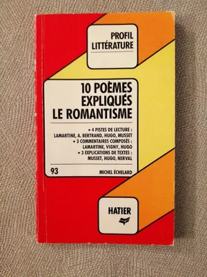 Produktbild von 10 poèmes expliqués : le romantisme