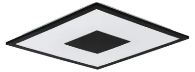 Image de Eglo 900559 MARMORATA LED plafonnier 19W, 9W 445x445mm noir blanc blanc chaud