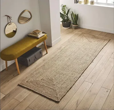 Produktbild von Handgewebener Jute-Teppich, Läufer, 75 x 180 cm, für den Innenbereich