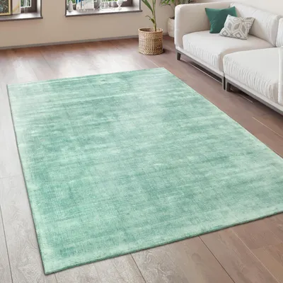 Produktbild von Teppich Wohnzimmer Vintage Kurzflor Handgefertigt Hochwertig 100 % Viskose Grösse 80x150 cm