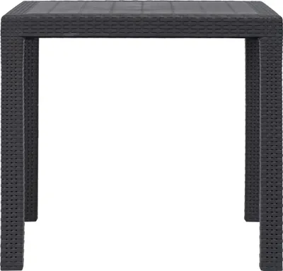 Obrázek produktu pro vidaXL Zahradní stůl hnědý 79x79x72 cm plastový ratanový vzhled