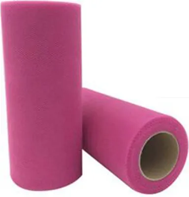 Image de Tulle 1 rouleau Tulle multicolore au mètre, Rouleau de tissu Tulle, 15cm x 22M ruban de tulle Tulle décoratif, Rouleau de tulle pour le bricolage Tutu Jupes Mariage Fête Décoration