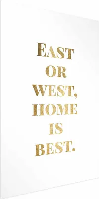 Zdjęcie produktu dla Plakat Gold Home 21x30 cm bez ramy z marginesem