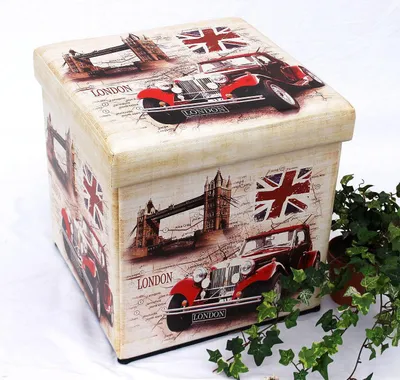 Obrázok produktu pre Koženková stolička Stolička 2219 Úložný box 40 cm Sedacia kocka Truhlica