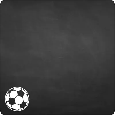 Produktbild von 021 Fussball - selbstklebende Tafelfolie/ Kreidefolie inkl. 3 Stück Kreide