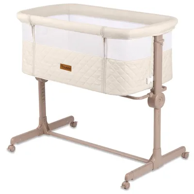 Image de Nukido NK-243 : Lit parapluie de voyage pour enfant, convertible en lit d'appoint, pliable, avec matelas, couleur crème
