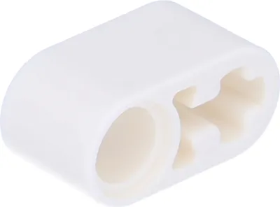 Productafbeelding van LEGO Technic: 50 hefboomarmen 1x2, met pen- en asgat, wit