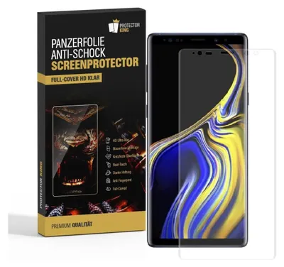 Produktbild von 2x Panzerfolie für Samsung Galaxy Note 9 FULL CURVED Displayschutzfolie HD KLAR