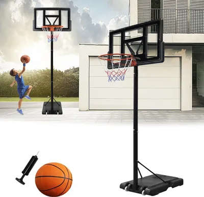 Produktbild von LARS360 basketbalový kôš pre vnútorný vonkajší basketbalový stojan Výškovo nastaviteľný basketbalový systém 230-305 cm so stojanom